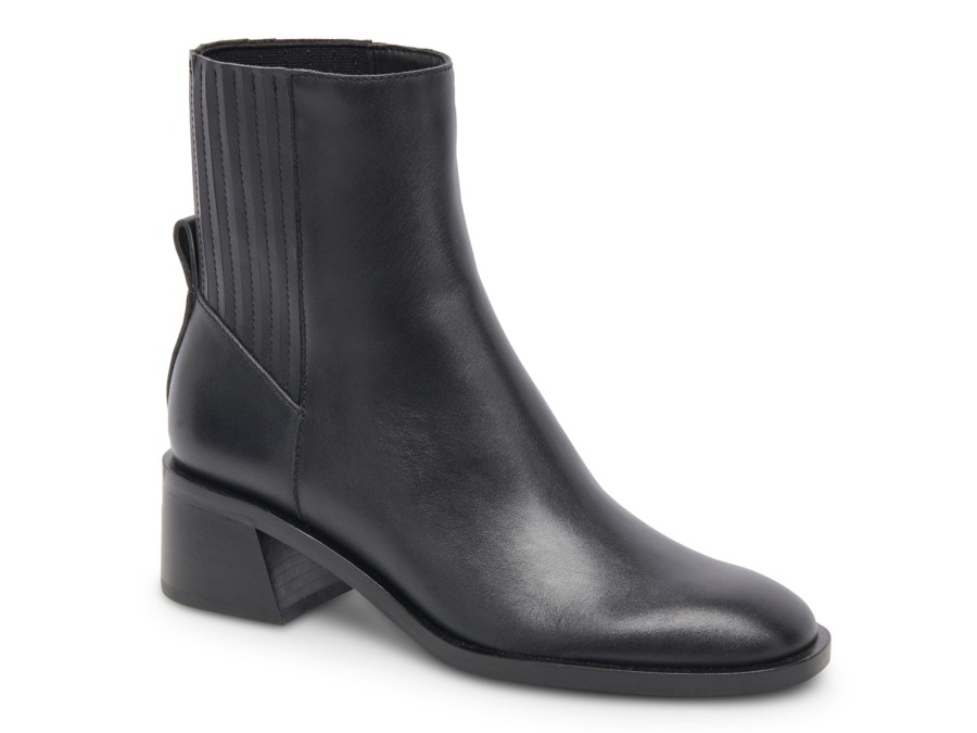 Best Dolce Vita Linny H2O Waterproof Bootie Black Leather