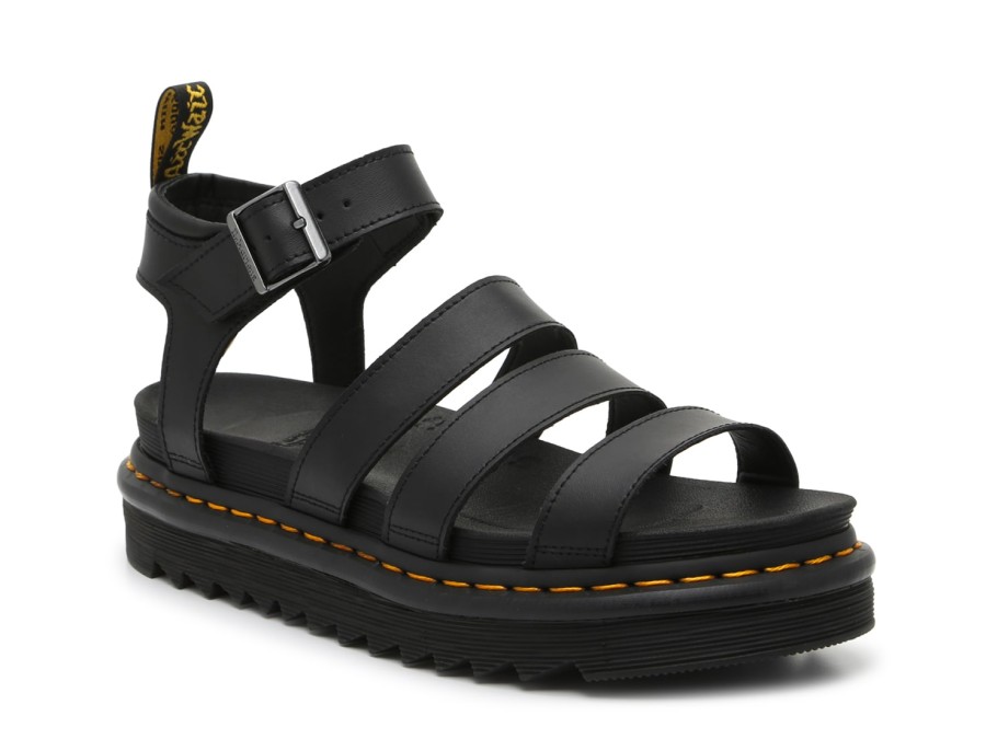 Best Dr. Martens Blaire Platform Sandal - Women'S Black