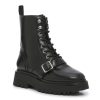 Online Mix No. 6 Ariee Combat Boot Black