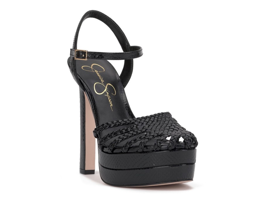 New Jessica Simpson Inaia Platform Sandal Black