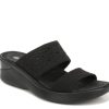 Online BZees Sienna Bright Wedge Sandal Black