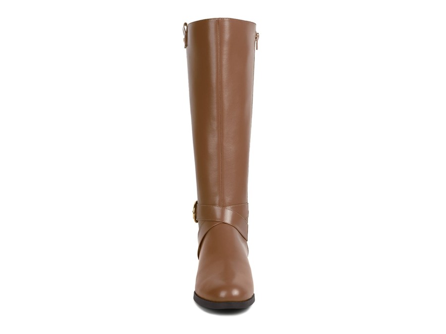 New London Rag Snowd Riding Boot Tan/Dark Brown