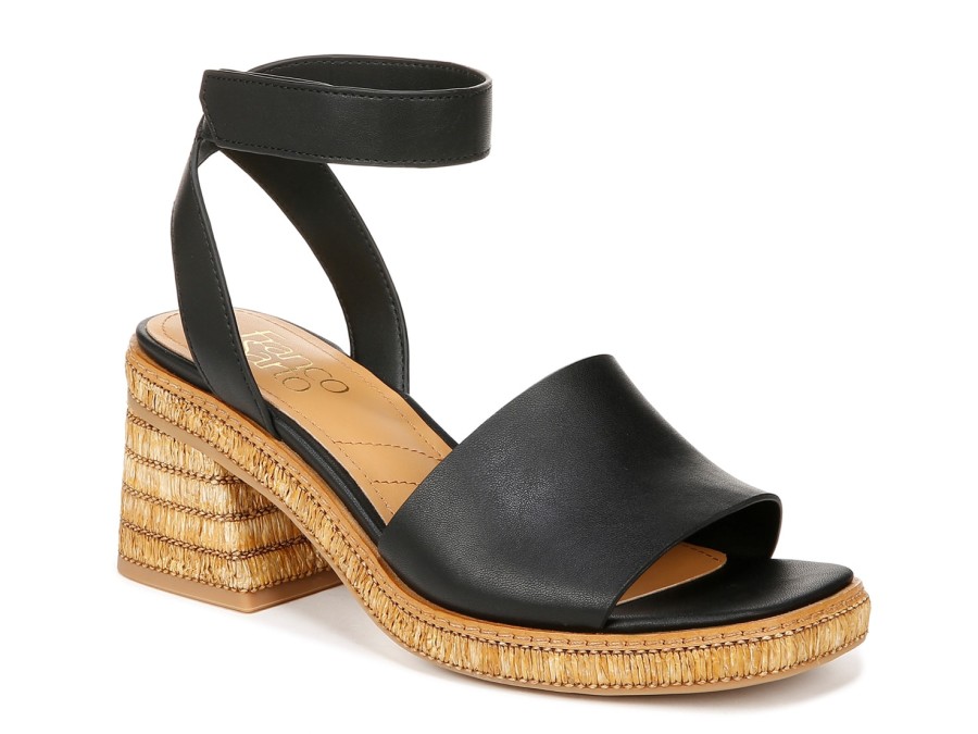 New Franco Sarto Faron Platform Sandal Black