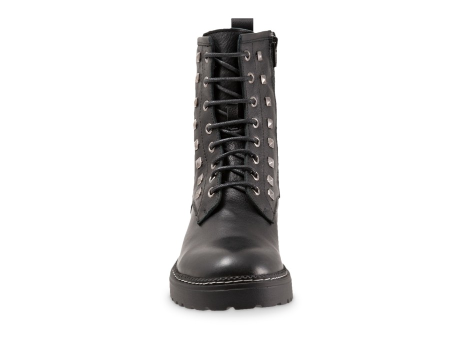 New Bueno Dixie Combat Boot Black Leather