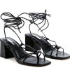 Hot London Rag Spruce Dessert Sandal Black