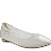 Clearance Paradox London Sweetie Ballet Flat Silver/Cream