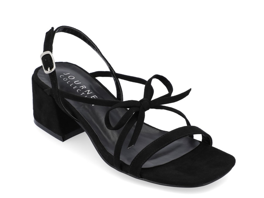 Best Journee Collection Amity Sandal Black