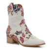 Clearance L'Artiste by Spring Step Blayne Western Boot Light Grey/Red/Multicolor Floral Print