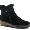 Hot Spring Step Republic Wedge Bootie Black