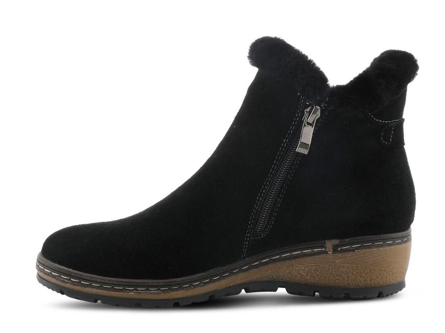 Hot Spring Step Republic Wedge Bootie Black