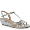 Hot Paradox London Tessa Wedge Sandal Silver Metallic