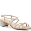 Clearance Nina Gamora Sandal Beige/Silver Metallic