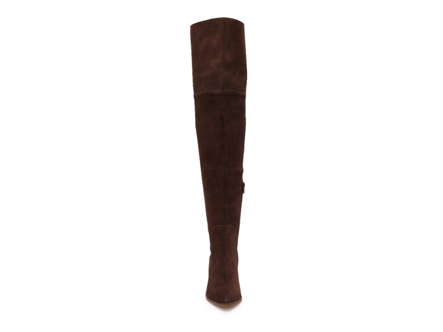 Clearance Charles David Elda Thigh High Boot Dark Brown