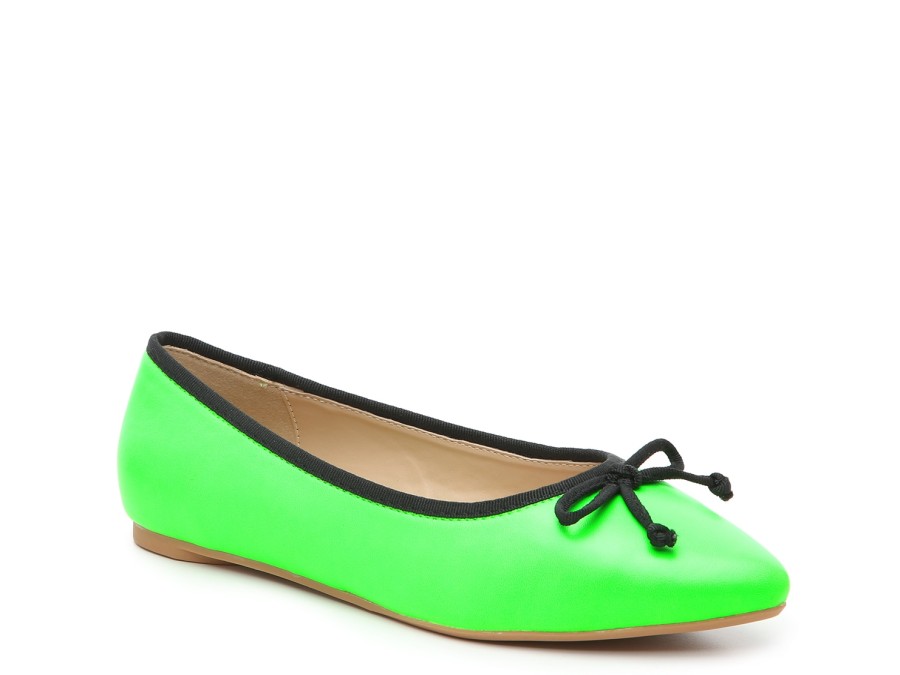 New Penny Loves Kenny Attack Ballet Flat Neon Green