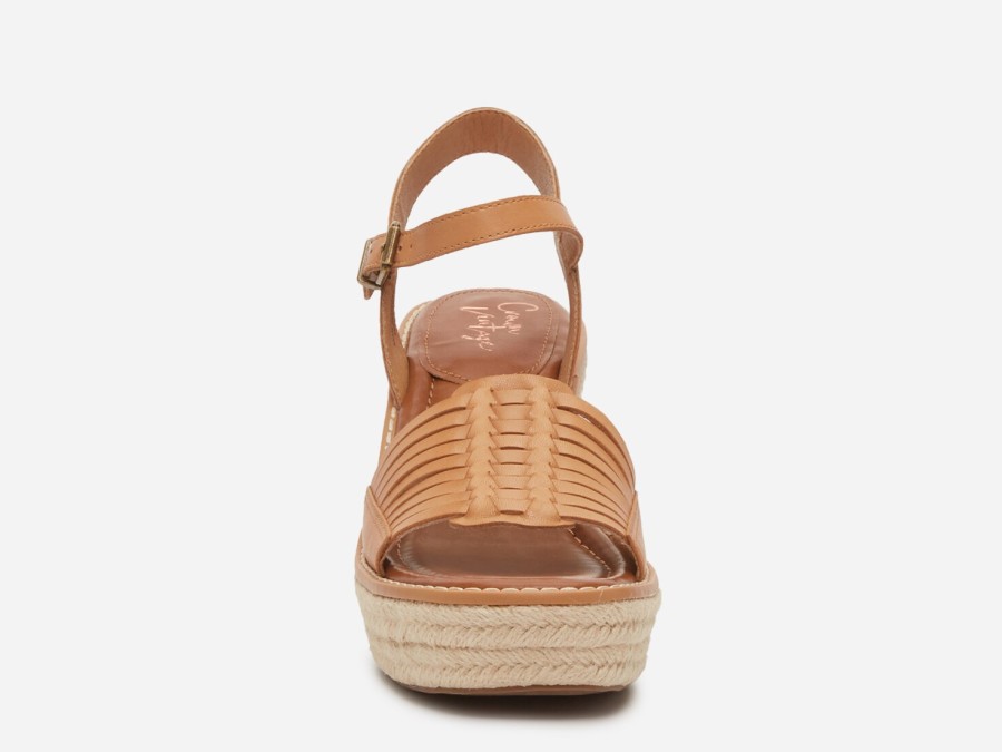 Best Crown Vintage Hendra Espadrille Wedge Sandal Light Tan