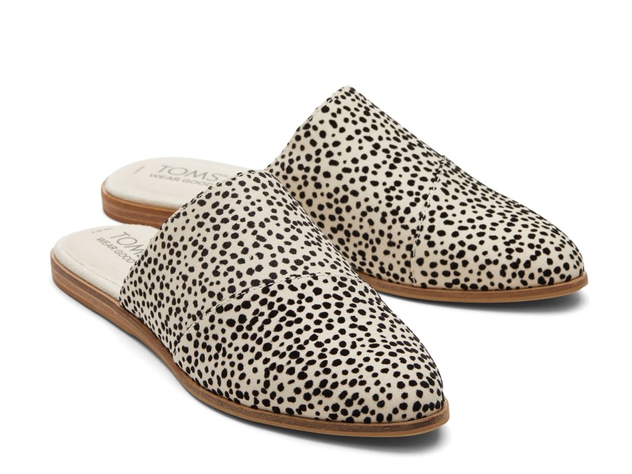 New TOMS Jade Mule - Women'S Off White Spot Print