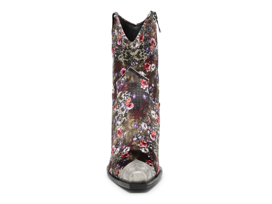 Wholesale Free People Brayden Western Boot Olive Green/Multicolor Floral Print